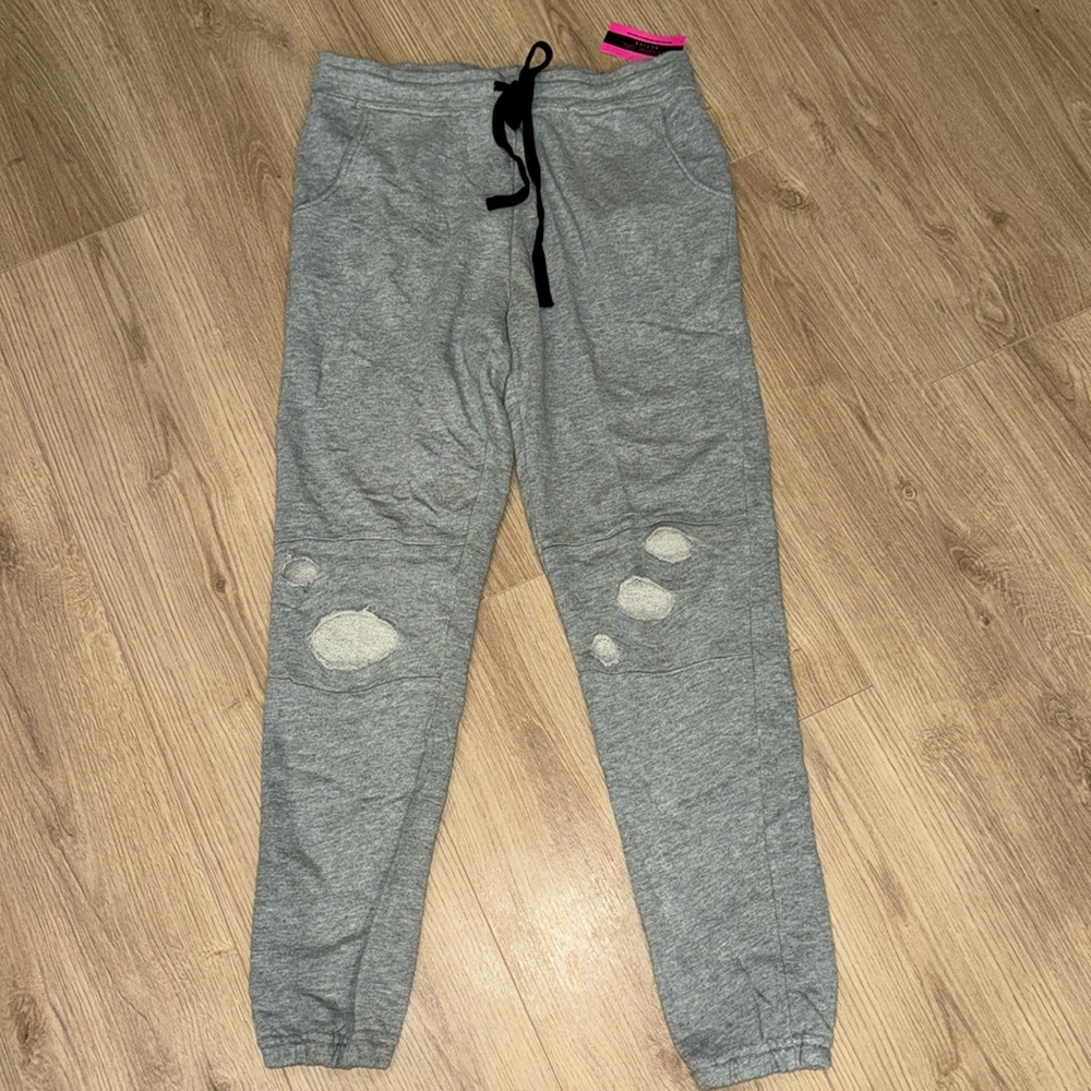 Material Girl Distressed Sweatpants Size Medium